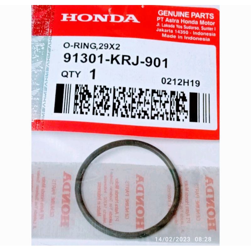 Oring ring 29x2 91301 - KRJ - 901 Bonit insulator maniful honda ADV BEAT STREET