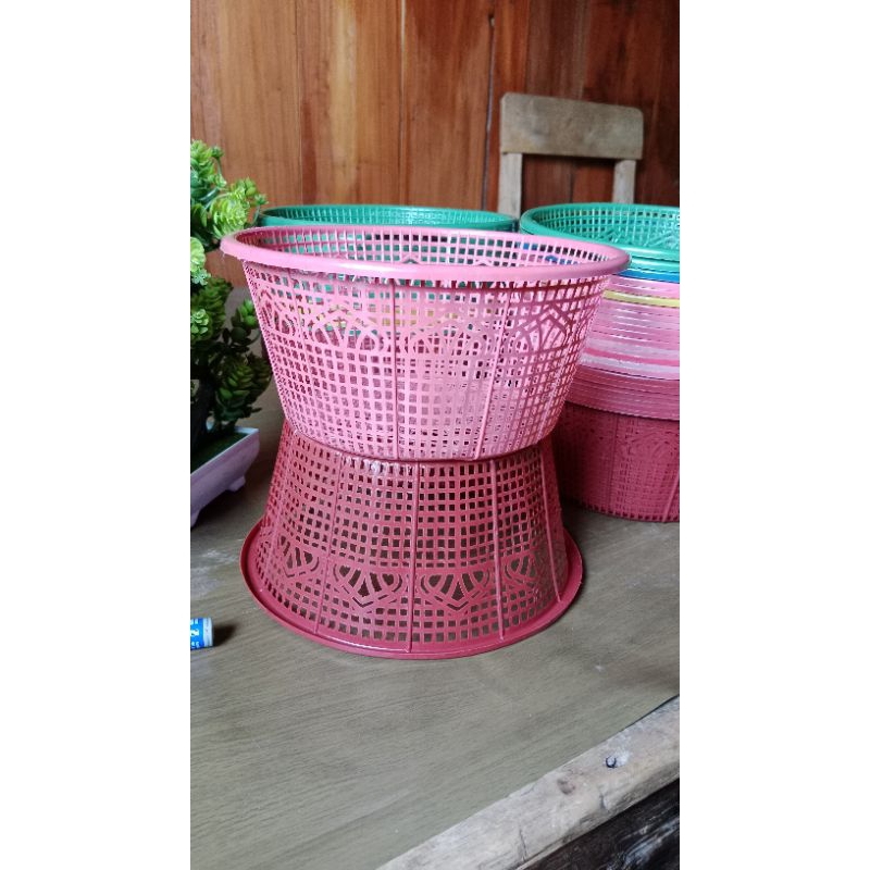 1 LUSIN/12 PCS WAKUL NASI PLASTIK HAJATAN/WAKUL TASYAKURAN/WAKUL PLASTIK/BESEK