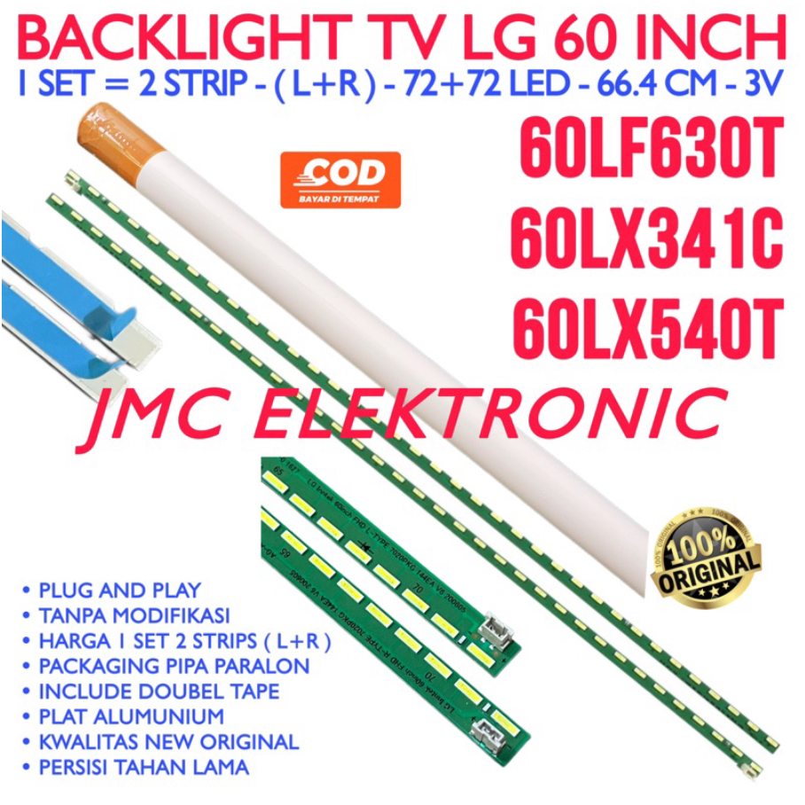 BACKLIGHT TV LED LG 60 INCH 60LF630T 60LX341C 60LX540T 60LF630 60LX341 60LX540 LAMPU BL 60LF 60IN
