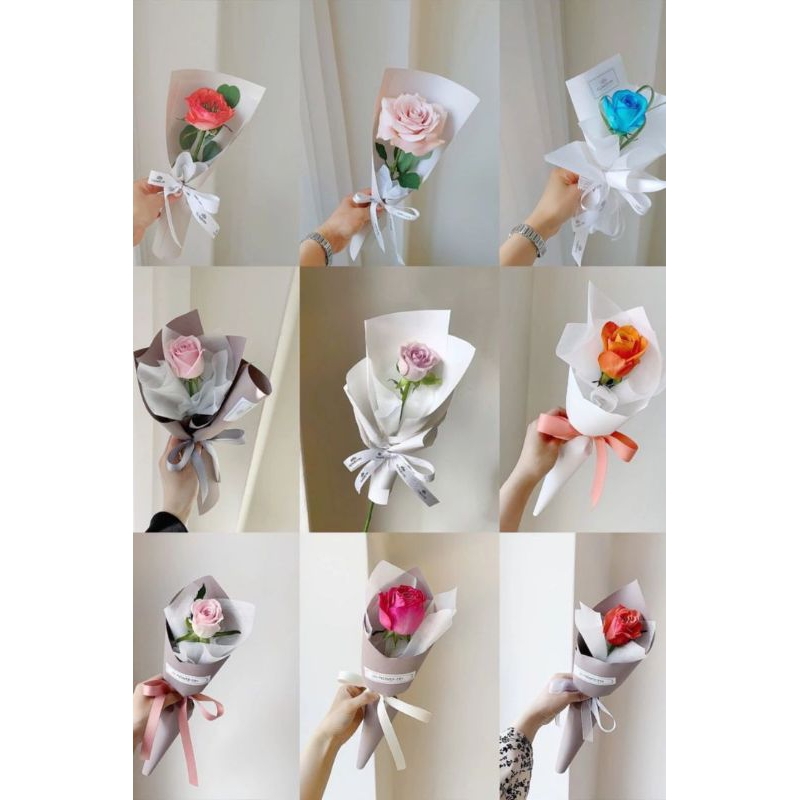 (BELUM TERMASUK BUNGA) Jasa Buket Rajut