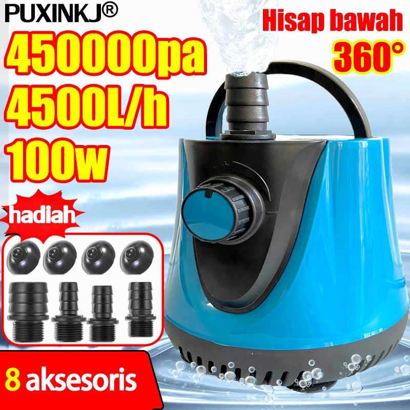 4500L/H 100w DONGHONG Pompa Air Celup 450000pa Aquarium Hidroponik Hisap super aliran besar pompa ak