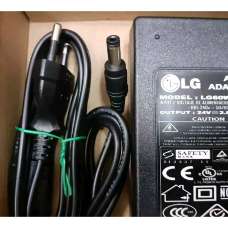 Adaptor AC Power TV LED LG 24 Volt 1.8A