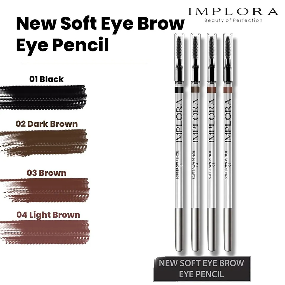 IMPLORA SOFT BROW PENSIL / New SoftBrow Pensil / Implora Pensil Alis SoftBrow