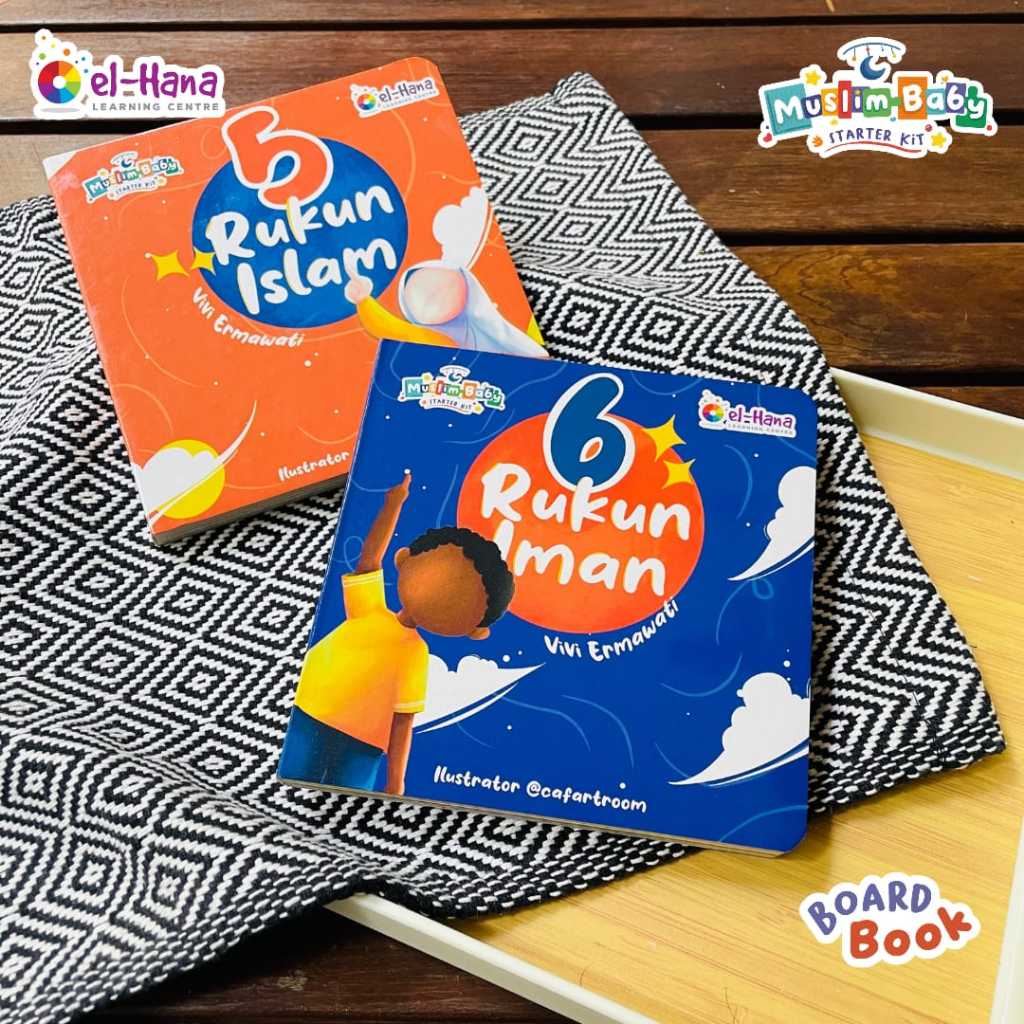 Boardbook balita islami seri rukun islam rukun iman