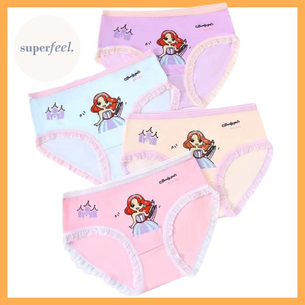 SFL CELANA DALAM ANAK SEGITIGA KATUN PEREMPUAN CD KOLOR BOCAH KECIL MOTIF LUCU BISA COD BRIEF BRIEFS
