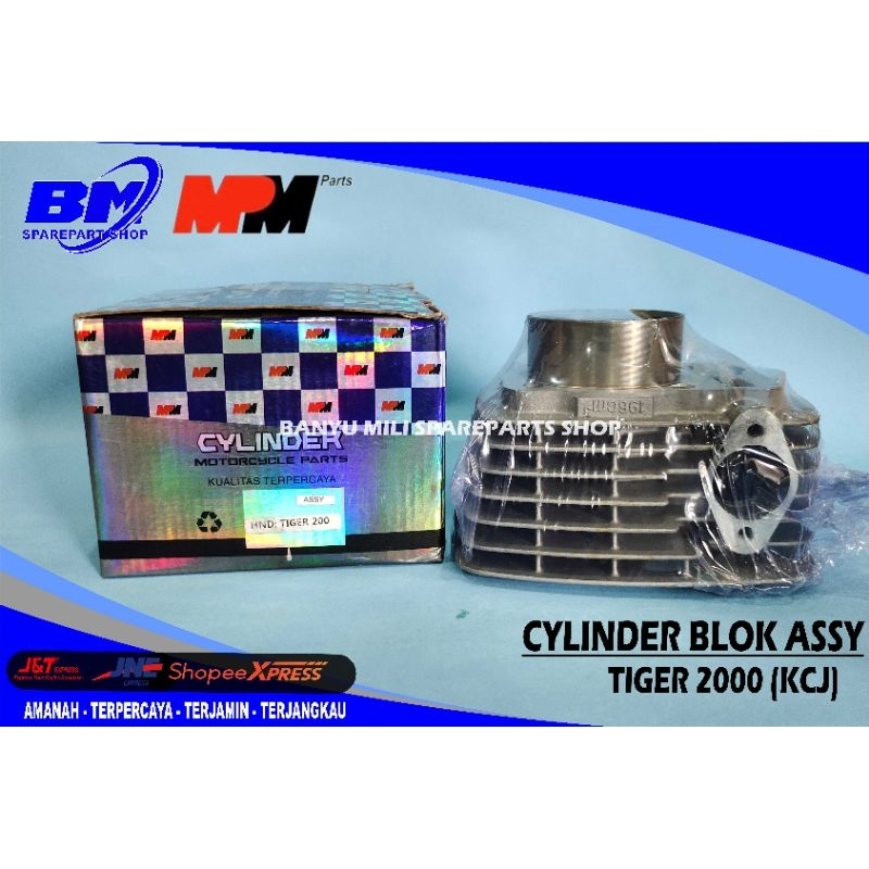 BLOK SEHER BORING TIGER SET + PISTON KIT TIGER STD MPM ORIGINAL