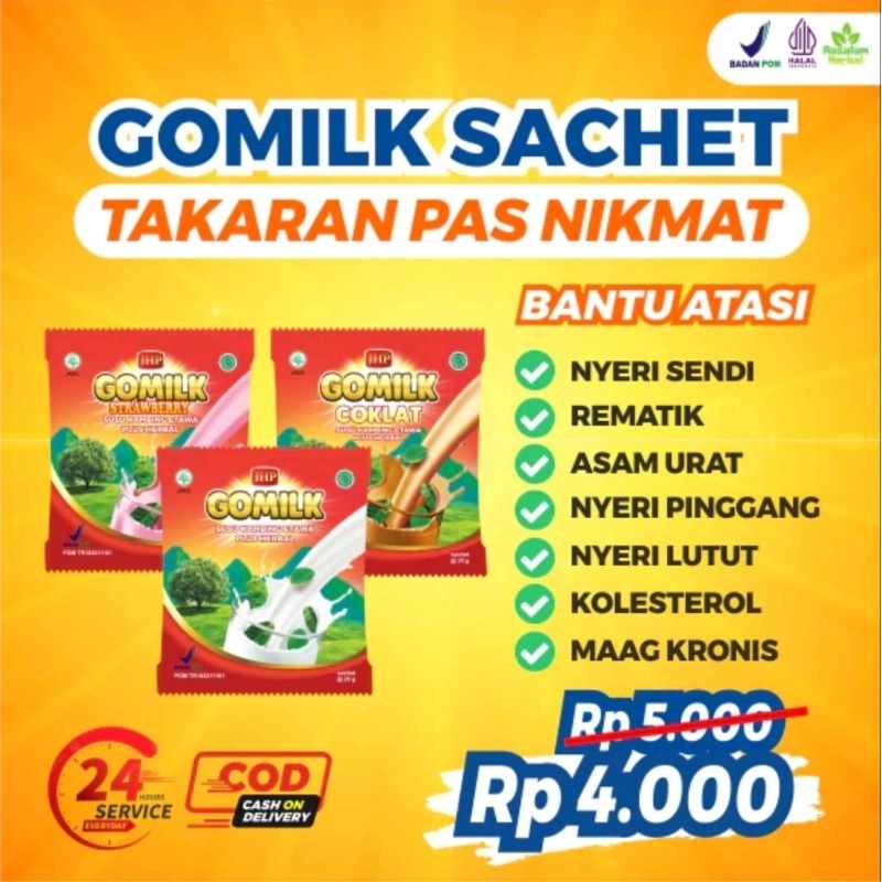 

GOMILK SACHET Susu Kambing Etawa Plus Herbal - 25gr