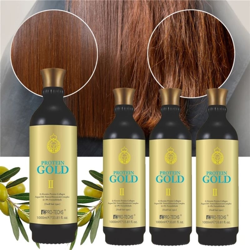 Keratin protein Gold 1000 ml keratin Botox treatment rambut