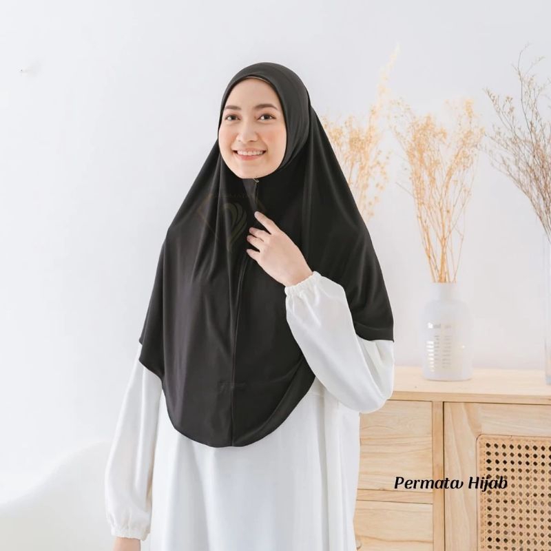 JILBAB BERGO NON PET JUMBO SIZE XL/HIJAB INSTAN BERGO HAMIDAH NON PET MALAY XL
