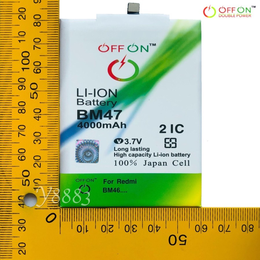 Baterai Doublepower REDMI 4X / REDMI 3 / REDMI 3 Pro Battery BM47 Double Power Batre BM 47 Doublepow