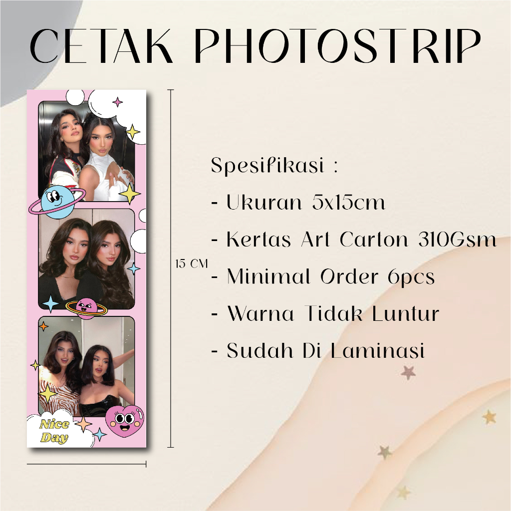 Cetak Freebies Kpop Anime Photostrip/Photobooth/Foto/Bookmark Lucu Aesthetic