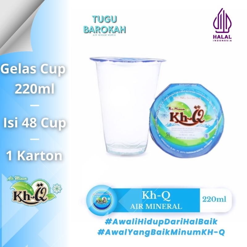 

AIR MINERAL KH-Q (KHATAMAN QUR'AN) ISI 48 × 220ml/DUS