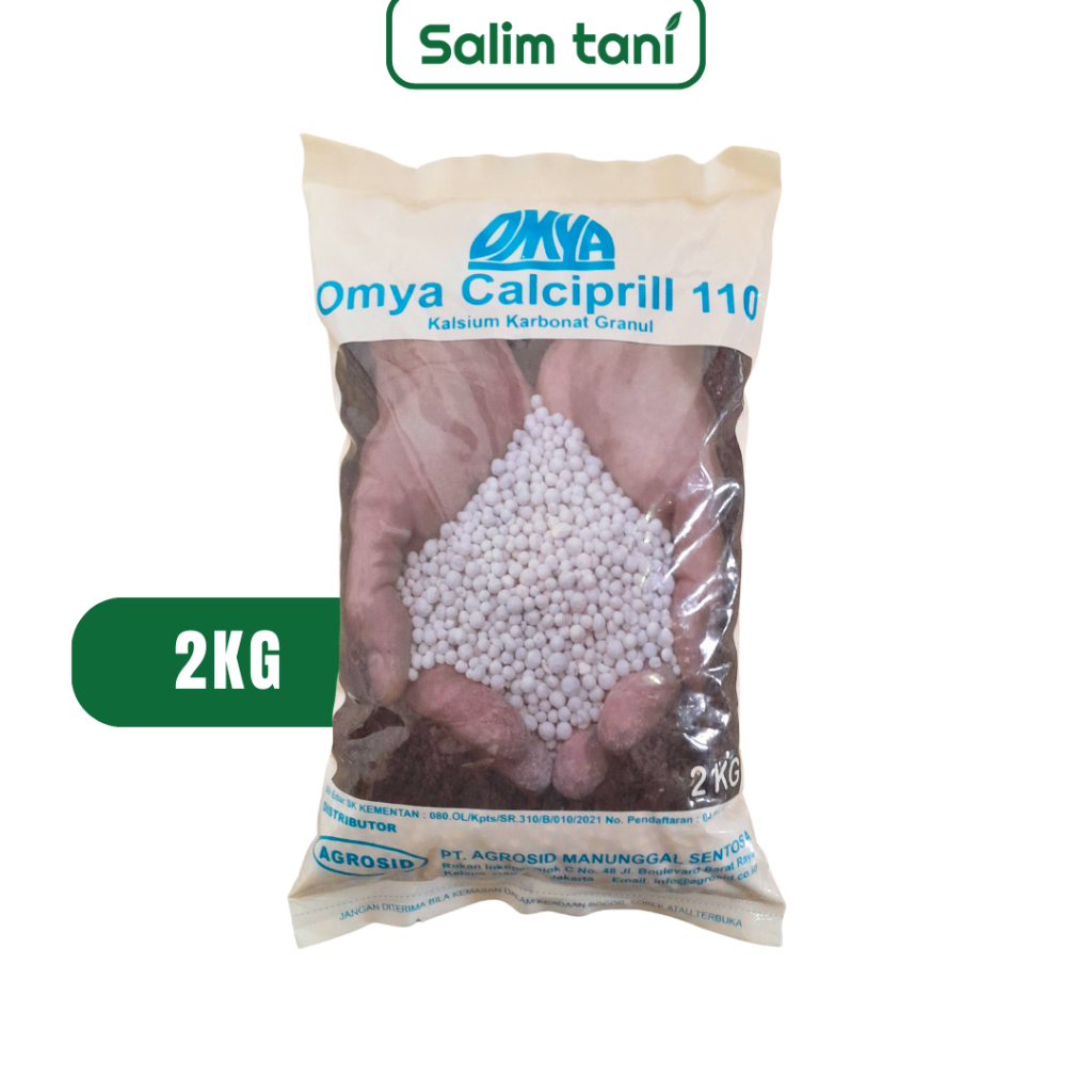 PUPUK KALSIUM KARBONAT OMYA CALCIPRIL 2 KG UNTUK MENAIKAN PH TANAH