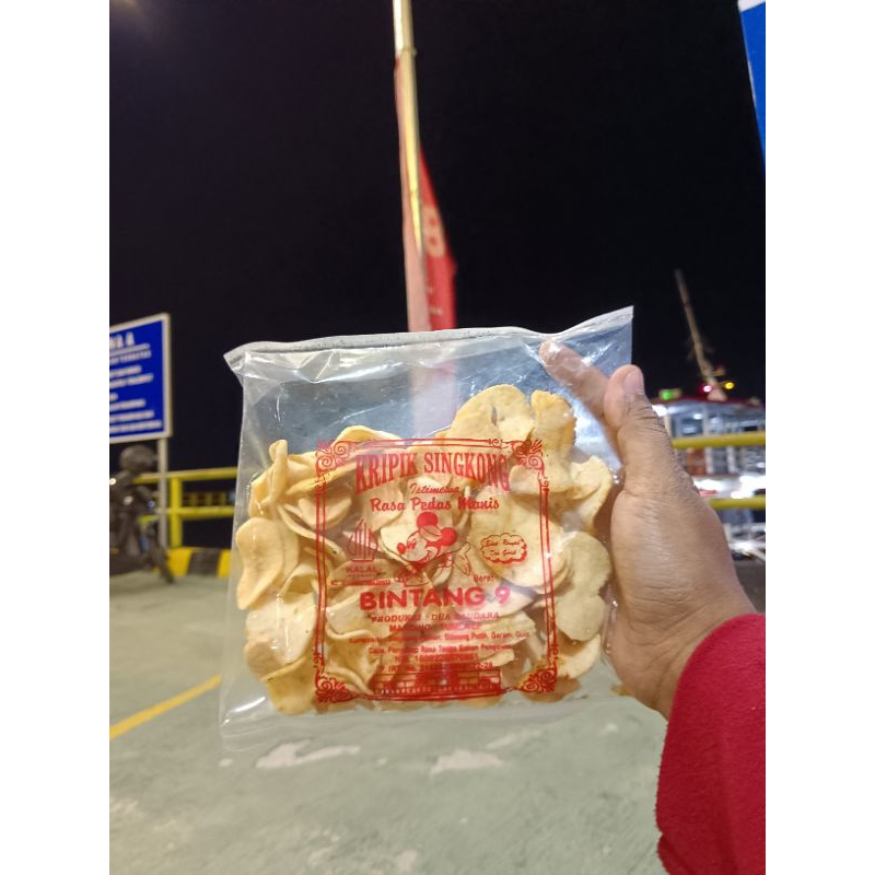 

Keripik singkong pedas manis, kripik singkong, kripik bintang 9