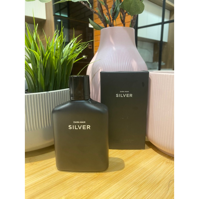 Zara Man Silver 90ml // Parfum Zara Original Man Silver // Zara Best Seller Free PaperBag
