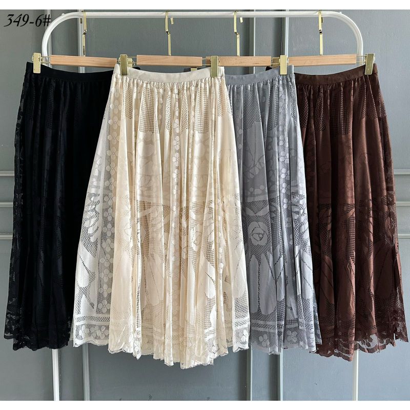 QUEEN - Rok Brukat Lace Panjang Premium Import