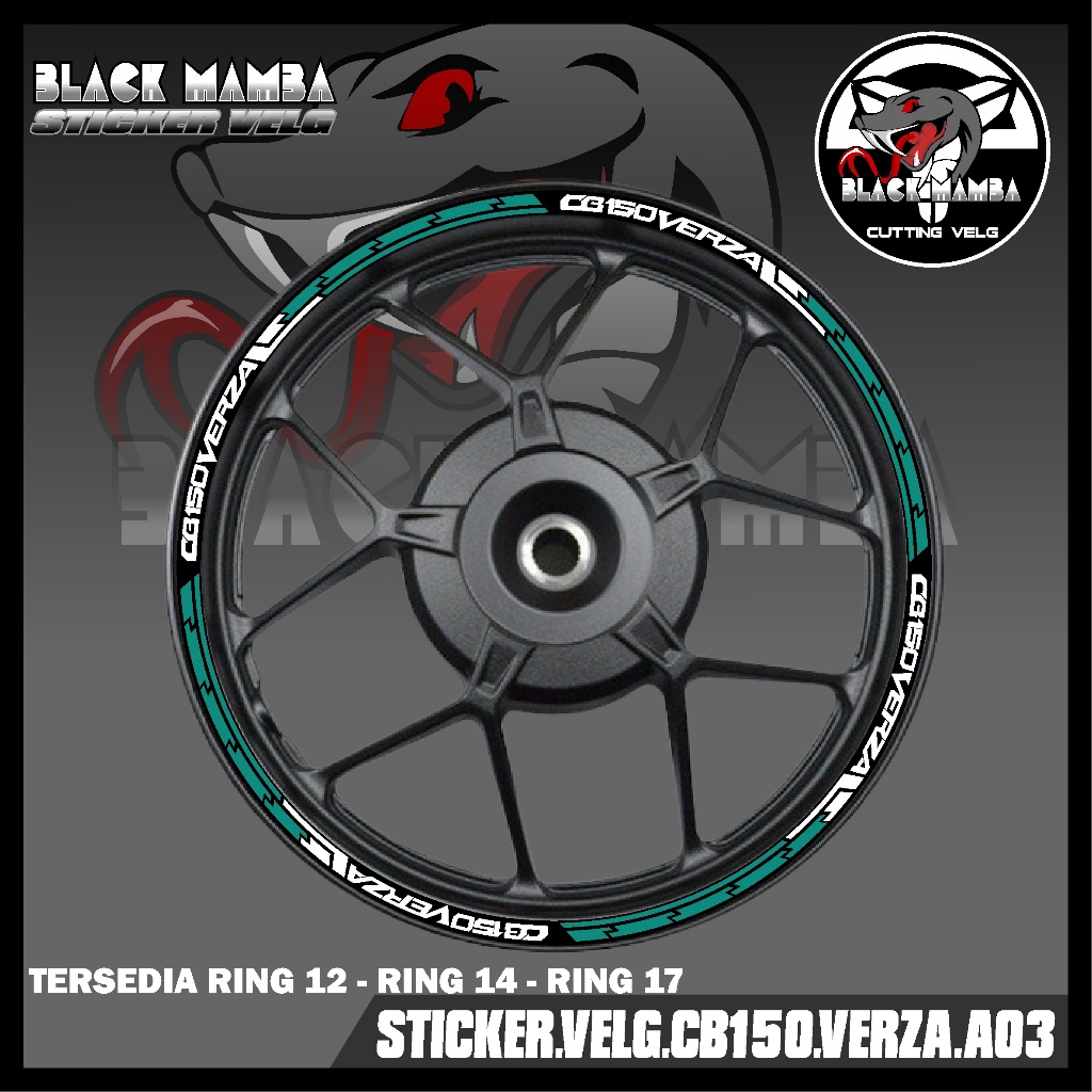 STICKER VELG CB150 VERZA - STIKER LIS LIST VARIASI BAN/VELG HONDA CB150VERZA A03