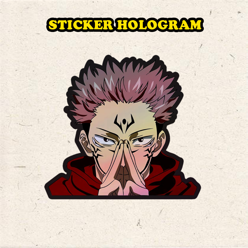 

Stiker Hologram Sukuna Jujustu kaisen ukuran 8 cm