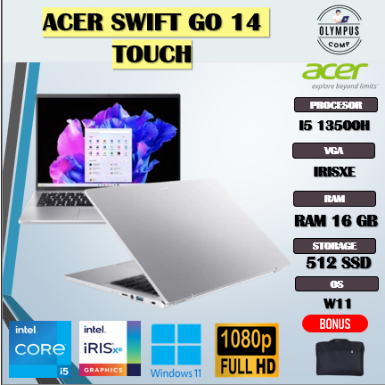 ACER SWIFT GO 14 TOUCH I5 13500H 16GB 512GB 14.0 WUXGA