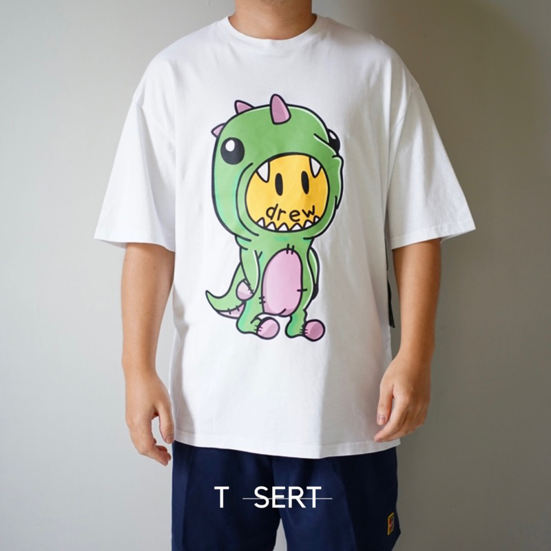 Drew House Dino Tee White ( 100% Authentic )