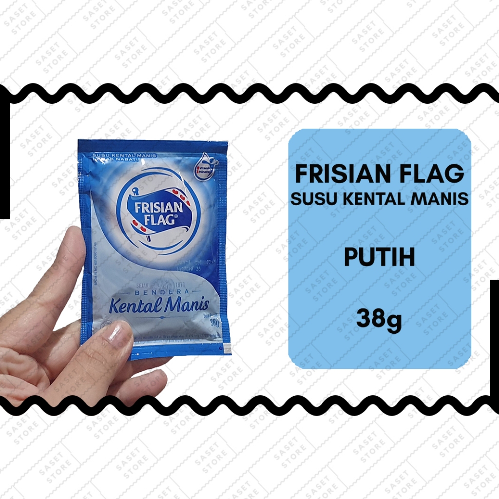 

Frisian Flag Susu Kental Manis Putih 38g Sachet SKM Bendera