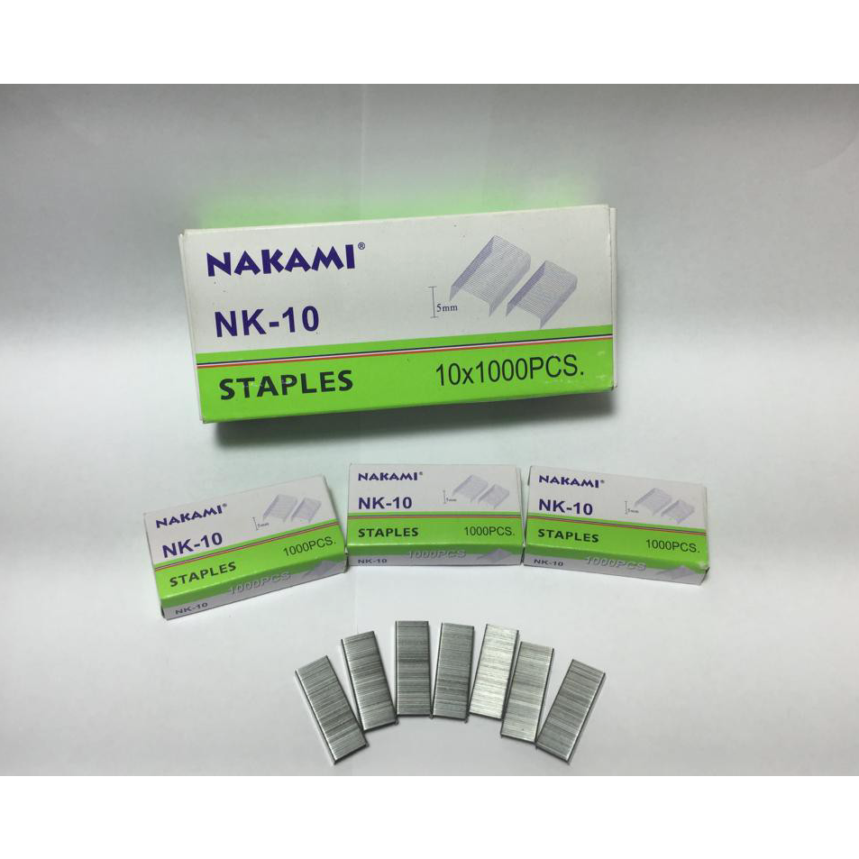 

➵➭✬ 10 pak isi staples gs 10 ada 10x1000pcs harga distributor