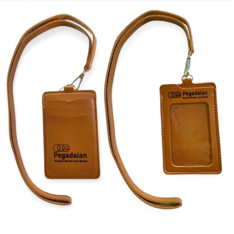 

Holder kulit pegadaian ready stock / lanyard kulit pegadaian