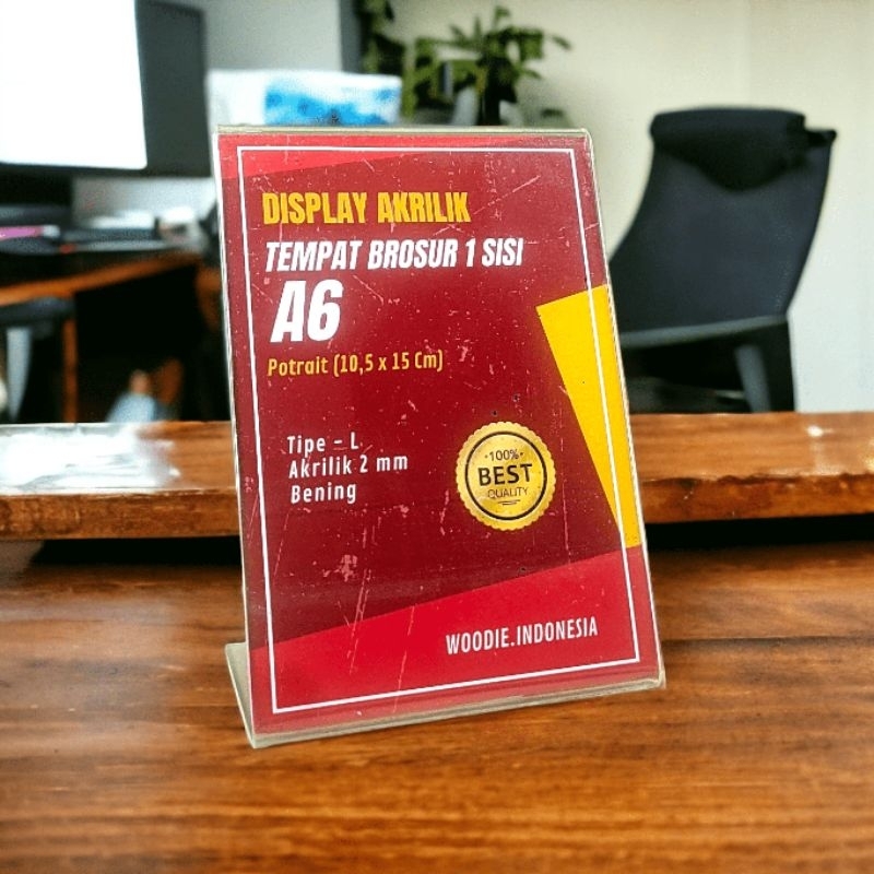 

Tentcard Tempat Brosur A6 Type L dan T Display Akrilik Stand Brosur Display Qris Tent Card Acrylic Display Iklan Promosi Kantor