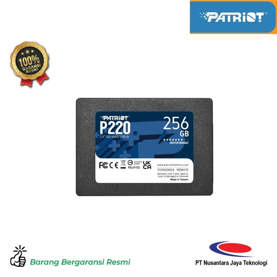 Patriot SSD 2.5" SATA III 256GB P220S256G25 PC Laptop Notebook