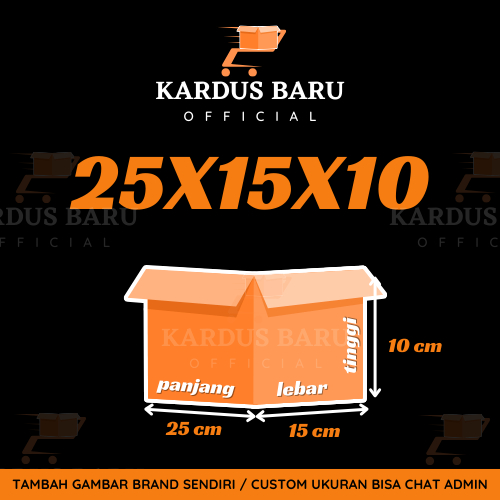 

Kardus 25x15x10 | Kardus Kecil | Packing Aksesoris | Box Corrugated B Flute Tebal dan Kuat | Kardus Packing Online