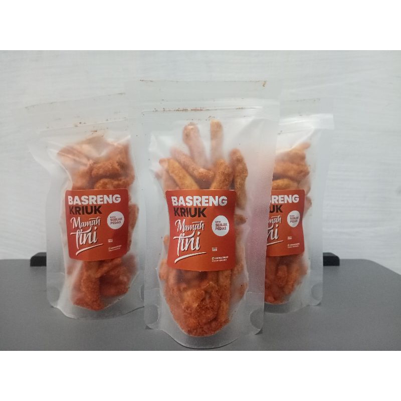 

Basreng kriuk Mamah Tini 50gram aneka rasa, Mozarella, kari, rendang, seblak, seaweed, BBQ dll