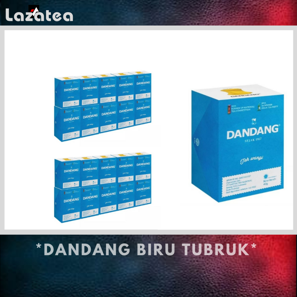 

Teh Dandang Biru 40gr Teh Tubruk 1 Slop isi 10 Box @ 40gram