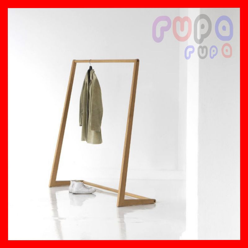 Stand Hanger / Gantungan Baju Minimalis Dari Kayu