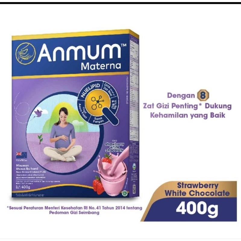 

anmum rasa strawberry white Chocolate 400gr