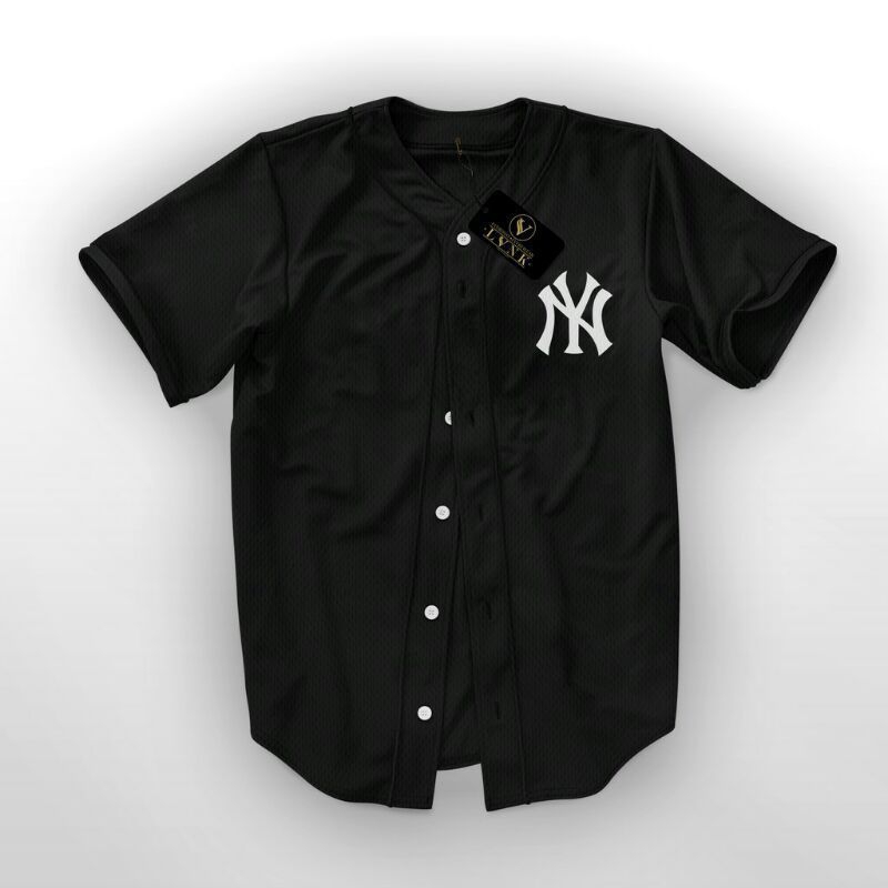jersey baseball black/kaos baseball/baju baseball pria dan wanita