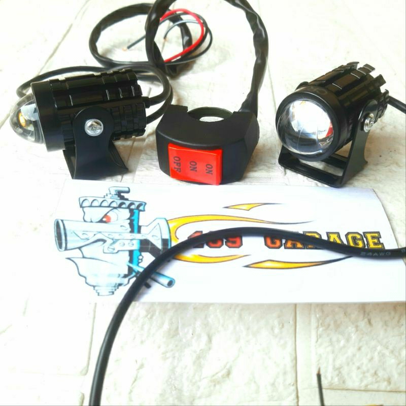 Lampu Led Laser Gun D2  | Lampu led Laser D2 Putih Kuning | Lampu Tembak laser D2