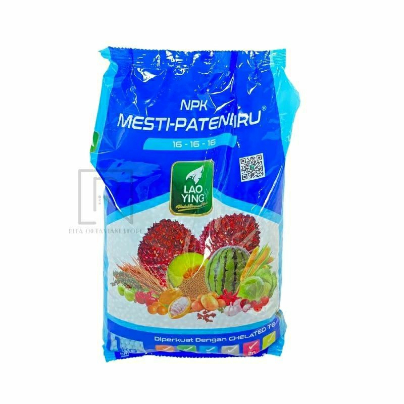 NPK 16-16-16 Lao Ying kemasan pabrik 1kg