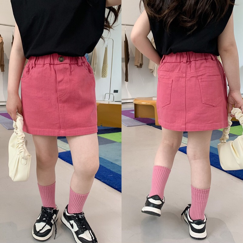 CIKO - Casual Skirt Jeans (only Rok) | rok pendek anak perempuan | rok jeans anak import premium | r
