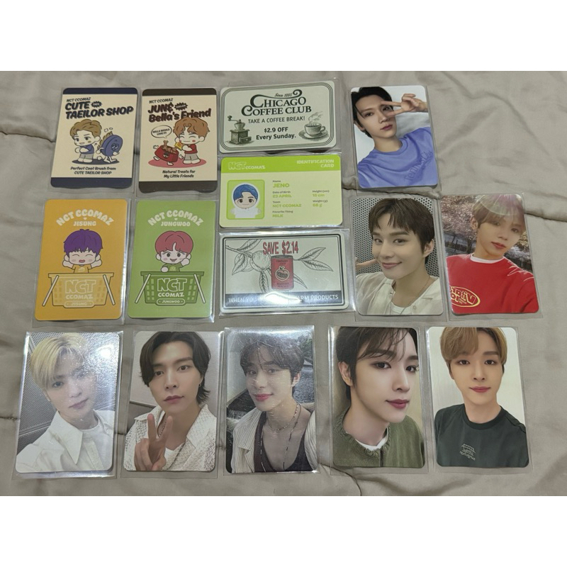 NCT ccomaz random trading card tc set red blue orange green version ver taeil xiaojun johnny ten sun