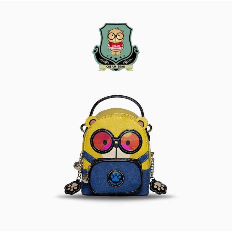 tas slempang cream bear original