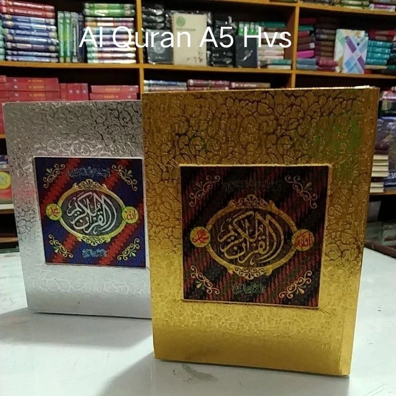 alquran emas/perak silver + custom sisip 40 hari almarhum Al Quran Hvs ukuran A5