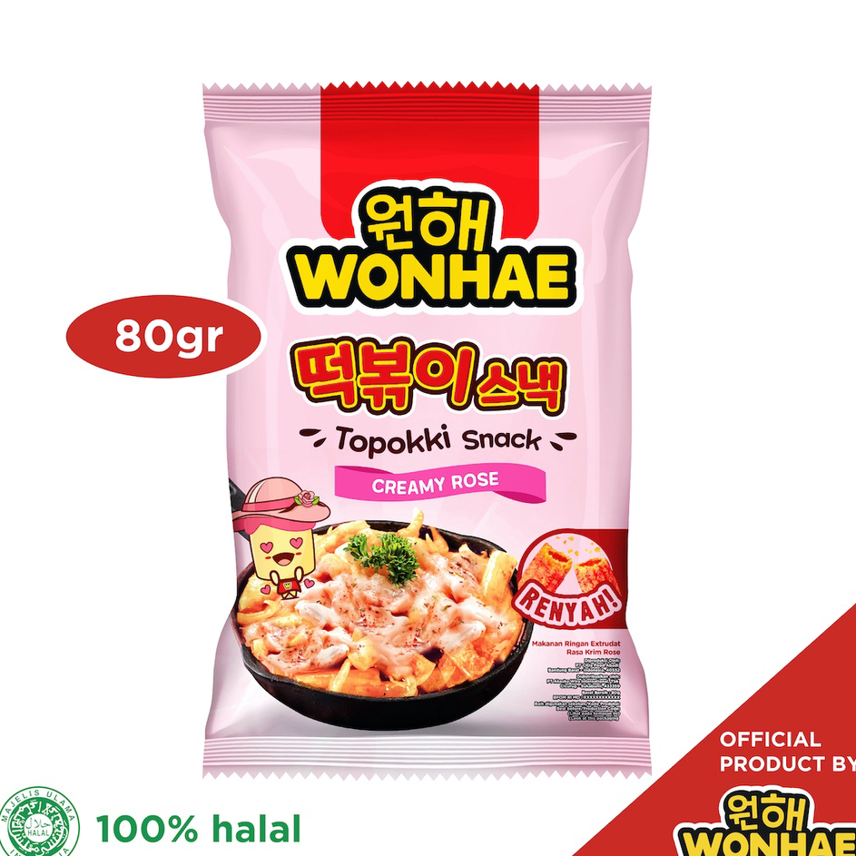 

XKRQ6400 PALING AMPUH>>> Wonhae Topokki Snack Creamy Rose 80 gr by Mujigae Official Store / Makanan Snack Teobokki Krim Krem Rose / Tteokbokki / Cemilan Makanan Instan Korea Halal