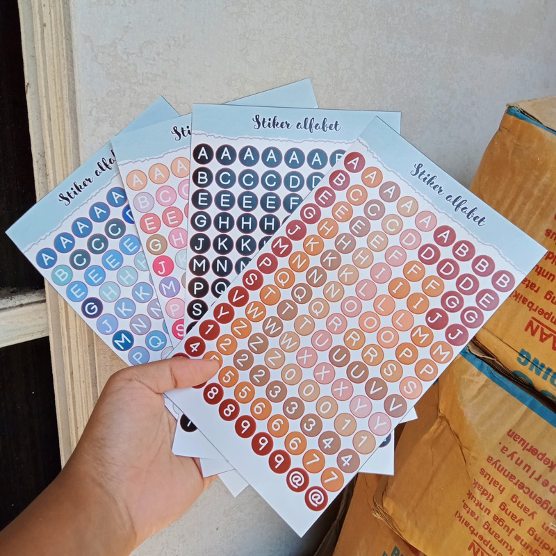 

Stiker Alphabeth besar