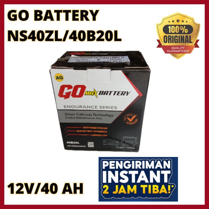 Aki Mobil GO BATTERY 40B20L 12V/40Ah - NS40ZL