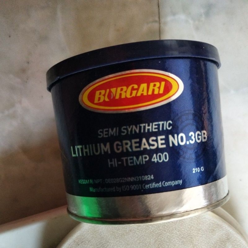 Grease, stempet burgari hi temp tahan panas bening 210 g
