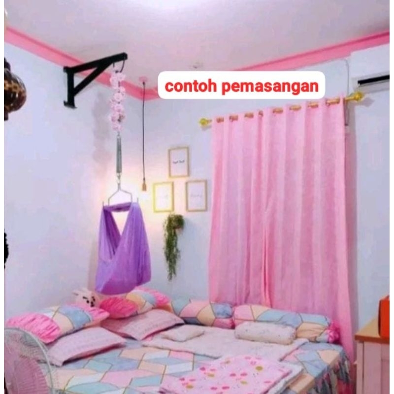 besi gantungan ayunan bayi tempel dinding kuat dan kokoh tiang besi ayunan bayi ayunan bayi besi,