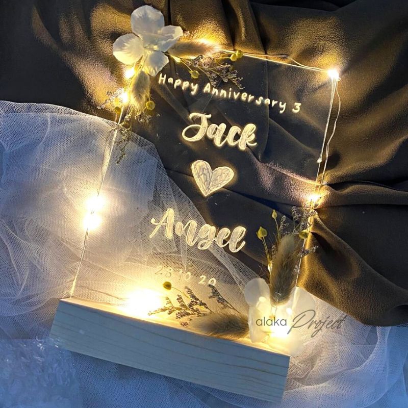 

(FREE BOX HAMPERS) Acrylic Gift Custom | gift acrylic unik