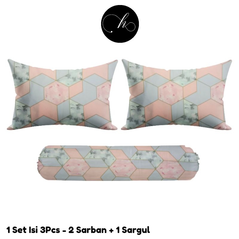 SARUNG BANTAL GULING 1 SET 3PCs ALL VARIAN MOTIF UKURAN DEWASA