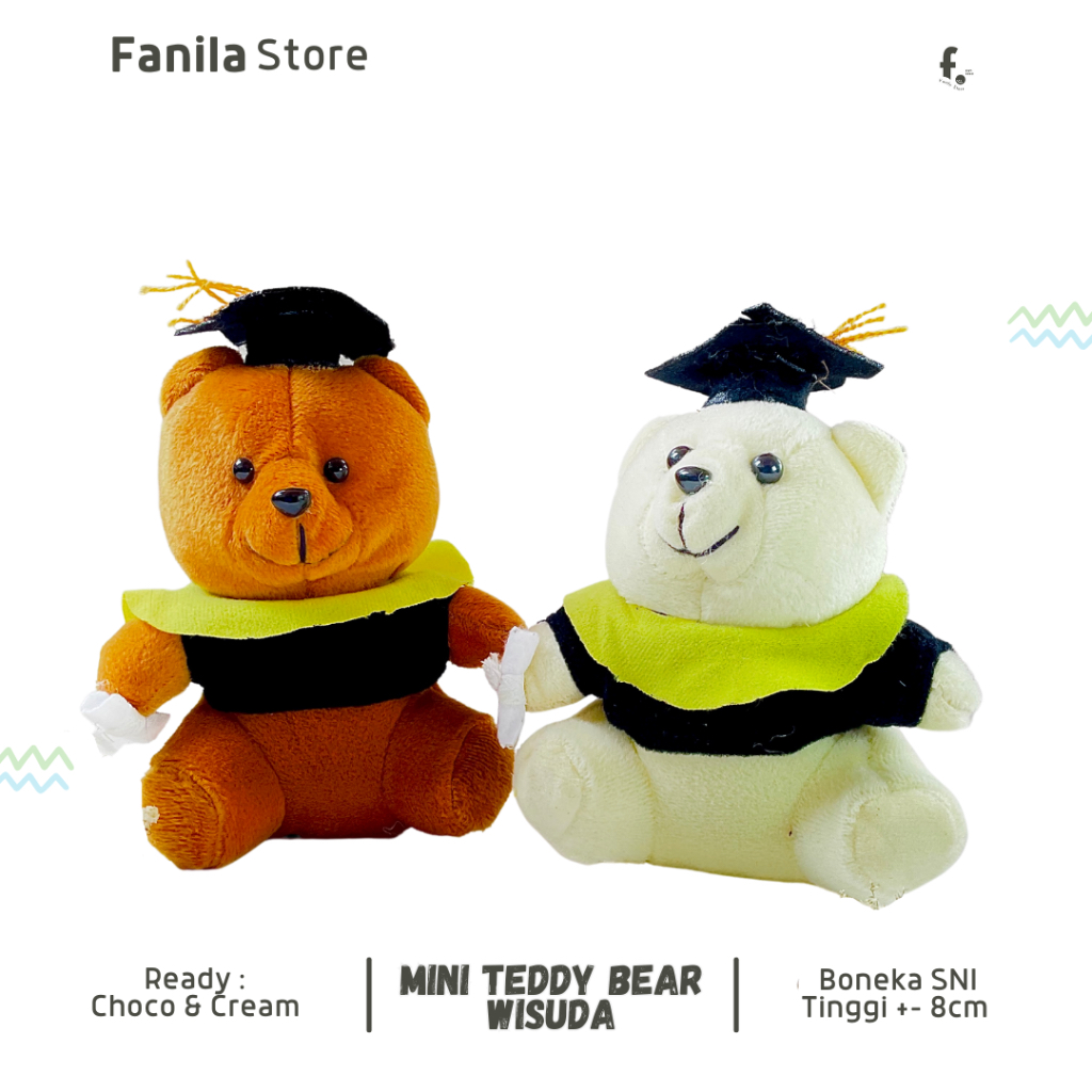 Boneka Teddy Bear Mini Wisuda/ Boneka Teddy Toga Wisuda/ Teddy Bear/ Hadiah Wisuda