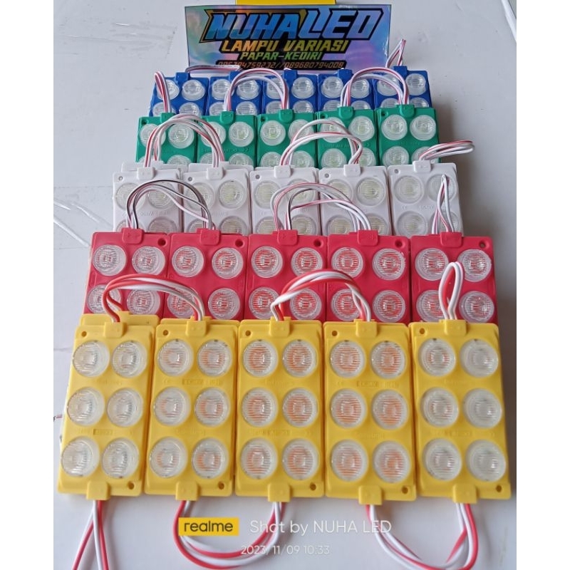LAMPU LED 6 MATA KOTAK 12V/24V